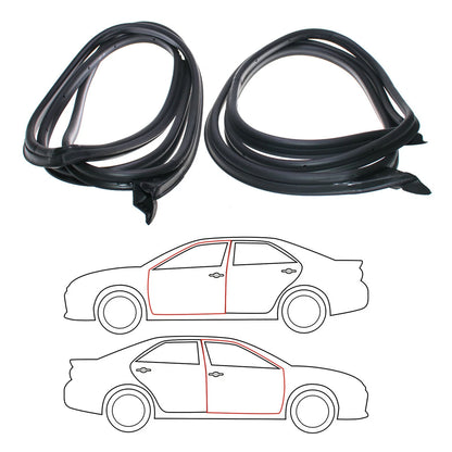 Front Door Weatherstrip Set for Mercedes-Benz W124 280TE 300TE 250TD 300D 1985-1996